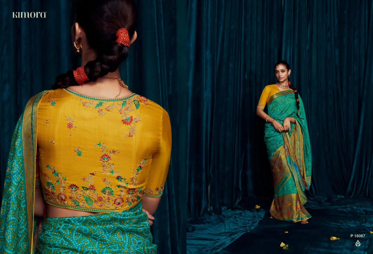 Kimora Meera Vol 12 Silk Brasso Wholesale Fancy Sarees Catalog — Wholesale Sarees, Kimora wholesale from Surat - Gallery Image 7